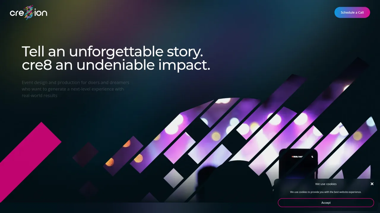 Cre8ion Group — website by Pardeep